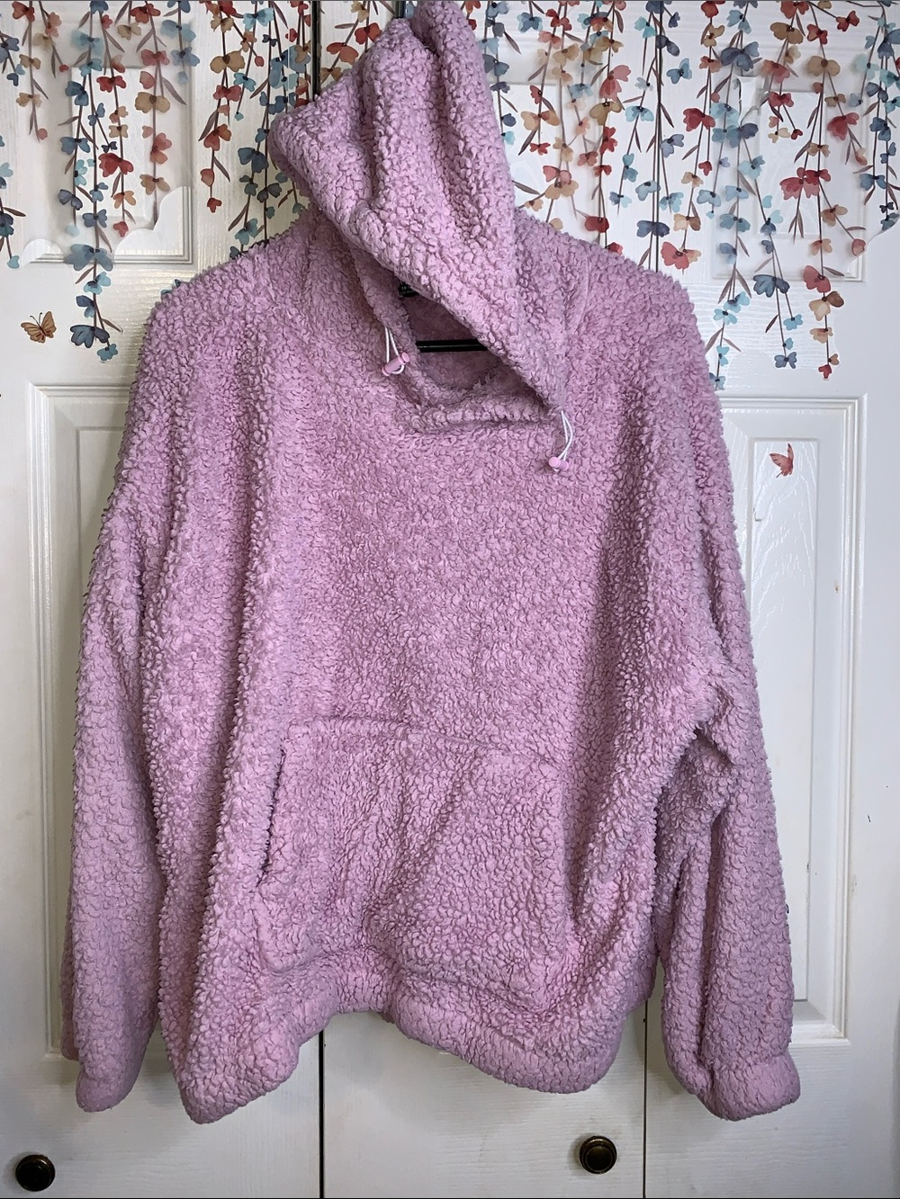 Athletic Works Lavender Plush Sherpa Hoodie - Pink